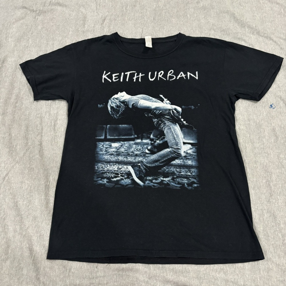 2011 Keith Urban Get Closer World Tour Country Men's Black T-Shirt - Size M